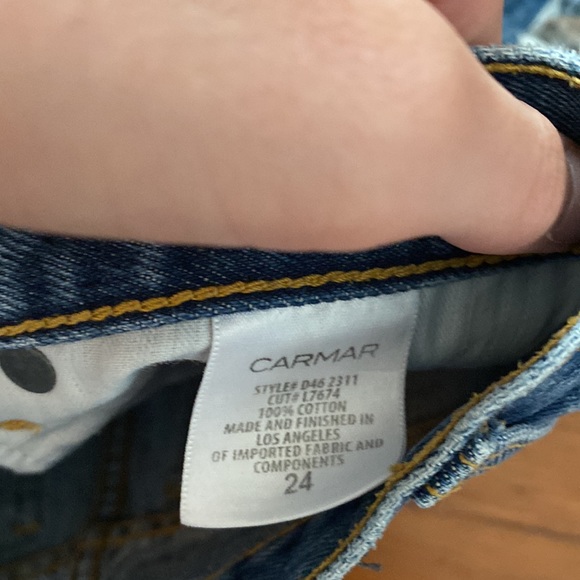 Carmar zip up ripped jean skirt - Picture 3 of 4